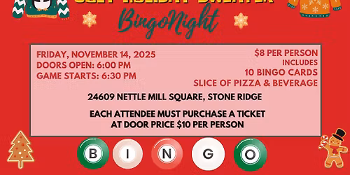 Stone Ridge's Friday Bingo Night - Fall Bingo is Back!