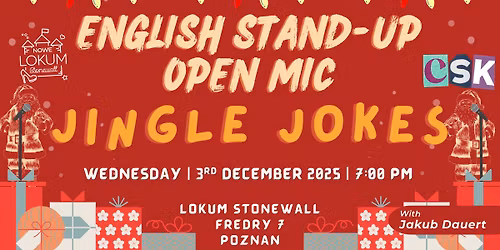 English Stand-Up Open Mic: Jingle Jokes