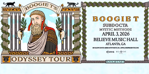 Iris Presents: Boogie T @ Believe Music Hall | Fri, Apr 3rd!