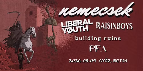 TYOB presents: nemecsek \/\/ Liberal Youth \/\/ P.F.A \/\/ Raisinboys \/\/ Building Ruins