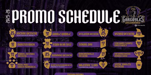 Greensboro Gargoyles at Reading Royals