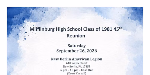 Class of 1981 45th Reunion