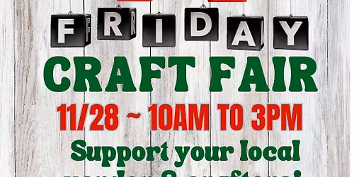 Black Friday Shopping Event! MARK Your Calendars!