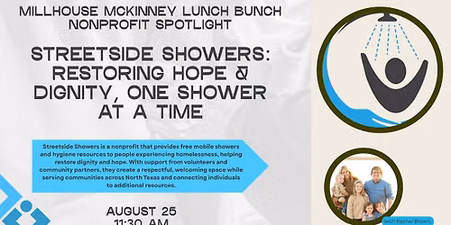Lunch Bunch: Nonprofit Spotlight - Streetside Showers: Restoring Hope & Dignity One Shower at a Time