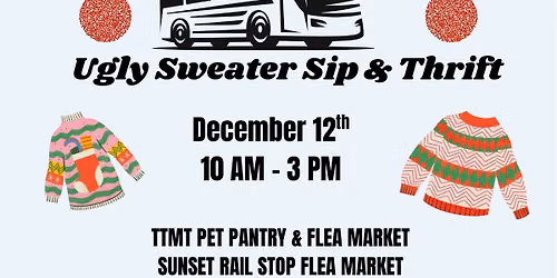 Sip & Thrift Ugly Sweater Party