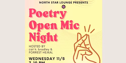 Poetry Open Mic w\/ cat h. bradley & Forrest Hejkal
