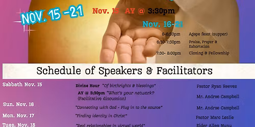 (Re-) Connect (A week of prayer)