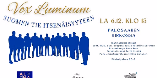 Suomen tie itsenäisyyteen -konsertti Palosaaren kirkossa