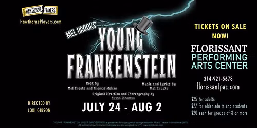 YOUNG FRANKENSTEIN, the musical by Mel Brooks