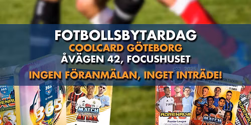 Bytesdag - Fotbollskort med Coolcard G\u00f6teborg!