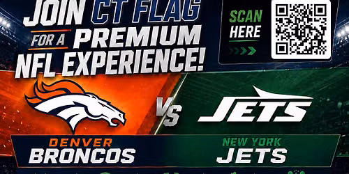 CT FLAG AT THE NY JETS VS DENVER BRONCOS!