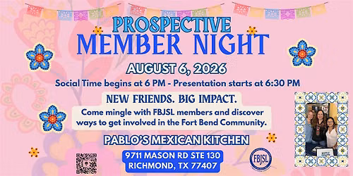 Prospective Member Night - Informational with FBJSL