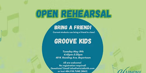Open Rehearsal: Groove Kids