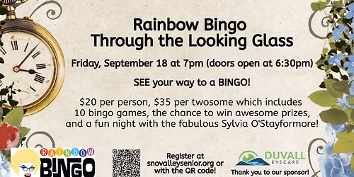 Rainbow Bingo Through the Looking Glass