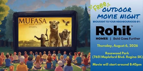 FREE Outdoor Movie Night hosted by ROHIT Homes
