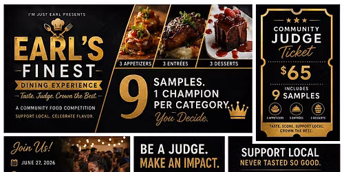 Earl's Finest Dining Experience: Taste, Judge & Crown the Best!