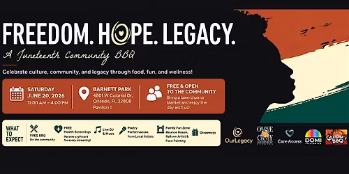 Freedom. Hope. Legacy. A Juneteenth Community BBQ