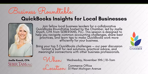 Business Roundtable: QuickBooks Insights for Local Businesses
