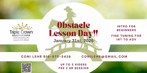 Obstacle Lesson Day!