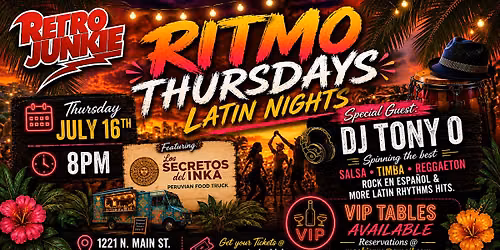 RITMO THURSDAYS! Latin Night w\/ LIVE DJ, Food Truck & MORE!
