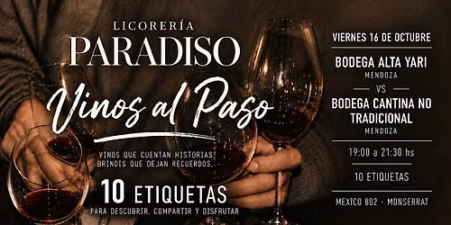VINOS AL PASO EN LICORERIA PARADISO