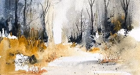 Paint winter scenes in Inks and Watercolours with artist Karin Christensen Sunday 30th November, 25