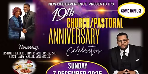 19th Church\/Pastoral Anniversary Dec 6-7, 2025