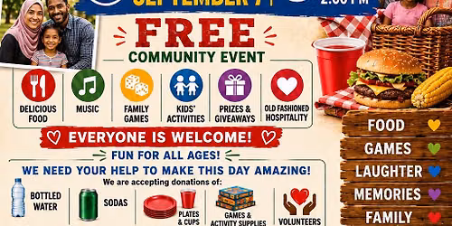 1st Annual community picnic