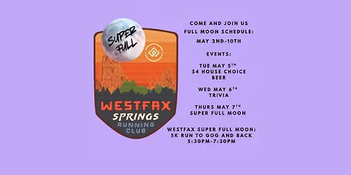 May Super Full Moon Run Hosted by WestFax Springs