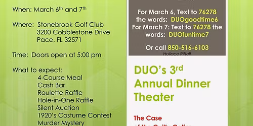 Who did it? The Case of the Guilty Golfer Dinner Mystery Theater