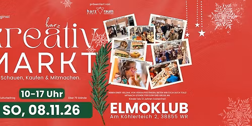 08.11.2026 KreativMarkt \u2764\ufe0e WERNIGERODE