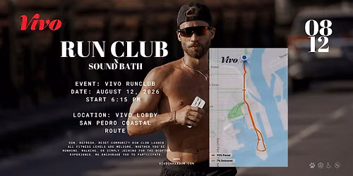 VIVO Run Club: Sunset Run, Rooftop Sound Bath & Social