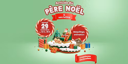 Arrivée du Père Noël et ses lutins au Centre Sherbrooke