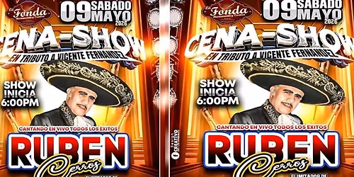 Festejando el dia de las madres con Cena\/show- Tributo a Vicente Fernandez
