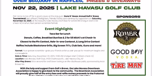 Guns & Hoses: Annual Golf N\u2019 Brews Tournament
