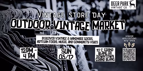 Vintage Store Day: Outdoor Vintage Market at Deer Park