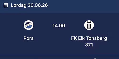 PORS - FK Eik T\u00f8nsberg 871