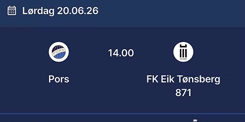 PORS - FK Eik T\u00f8nsberg 871