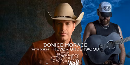 Donice Morace with guest Trevor Underwood LIVE @HootsHall