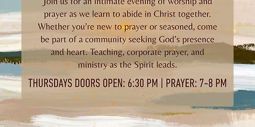 The Vine- Worship and Prayer Night