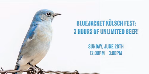 BLUEJACKET K\u00d6LSCH FEST 2026: 3 HOURS OF UNLIMITED BEER!
