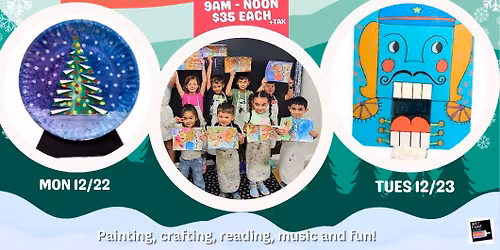 Winter Break Kids' Art Camp Dec 22 & 23