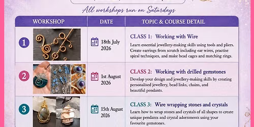 Jewellery Making Workshops with Jet