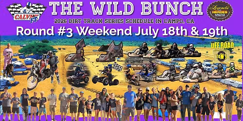 Wild Bunch Flat Track Round #3 Weekend 2026