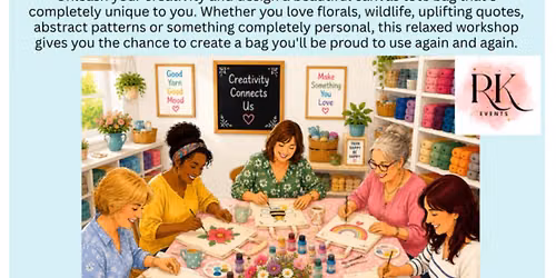 Canvas Bag Painting Workshop - \u00a322 per person
