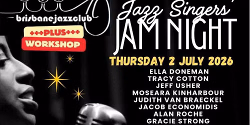 Jazz Singers' Jam Night - July 2026