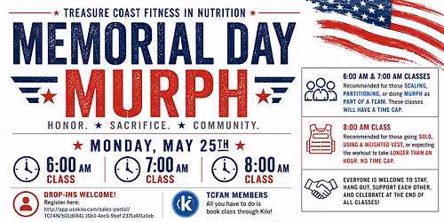 TCFAN Memorial Day Murph Workout