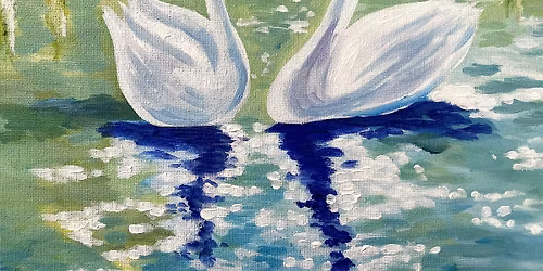 Swan dreams paint and sip in Arcadia!