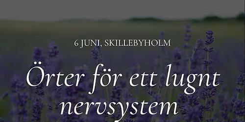 \u00d6rter f\u00f6r ett lugnt nervsystem - kurs p\u00e5 Skillebyholm