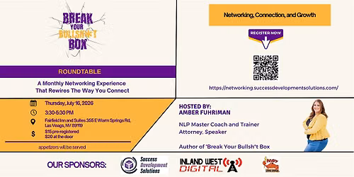 Break Your Bullshit Box Roundtable | Henderson Networking Event